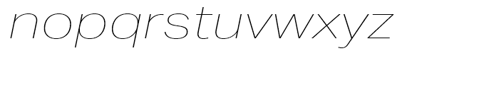 Aktiv Grotesk Extended Hairline Italic Font LOWERCASE