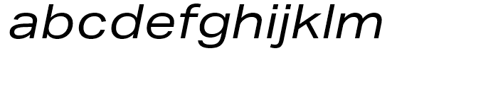 Aktiv Grotesk Extended Italic Font LOWERCASE