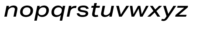 Aktiv Grotesk Extended Medium Italic Font LOWERCASE