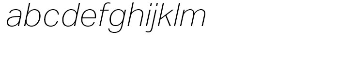Aktiv Grotesk Thin Italic Font LOWERCASE