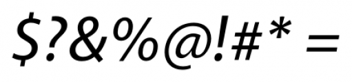 Akagi Medium Italic Font OTHER CHARS