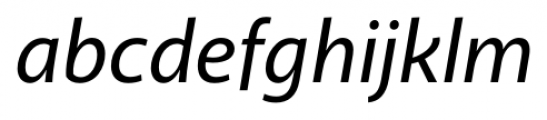 Akagi Medium Italic Font LOWERCASE