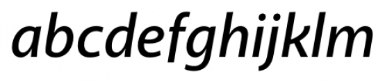 Akagi SemiBold Italic Font LOWERCASE