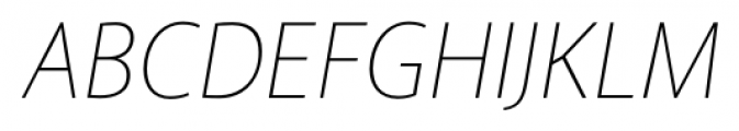 Akagi Thin Italic Font UPPERCASE