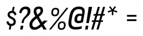 Akazan Italic Font OTHER CHARS
