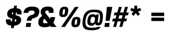 Akzentica 4F ExtraBold Italic Font OTHER CHARS