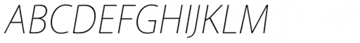 Akagi Thin Italic Font UPPERCASE