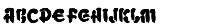Akai Bara Font UPPERCASE