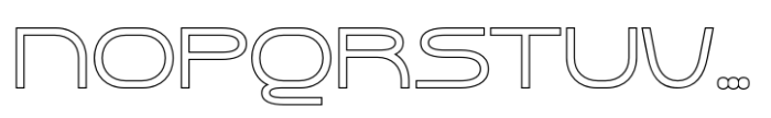 Akalime Outline Font UPPERCASE