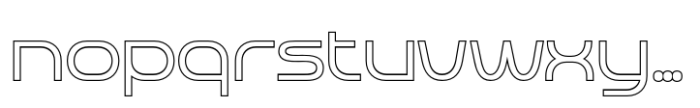 Akalime Outline Font LOWERCASE
