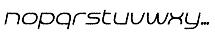 Akalime Rough Italic Font LOWERCASE