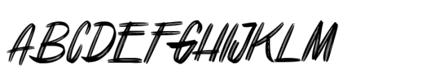 Akaly Brush Font UPPERCASE
