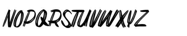 Akaly Brush Font UPPERCASE