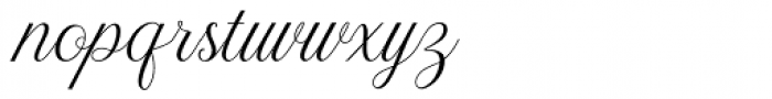 Akayla Script Font LOWERCASE