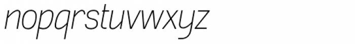 Akazan Light Italic Font LOWERCASE
