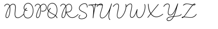 Akega Script Monoline Font UPPERCASE