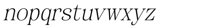 Akiho Faranea Extra Light Italic Font LOWERCASE