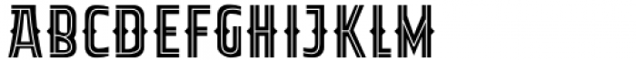 Akira Jimbo Line Font UPPERCASE