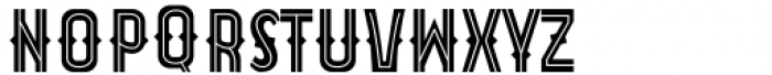 Akira Jimbo Line Font LOWERCASE