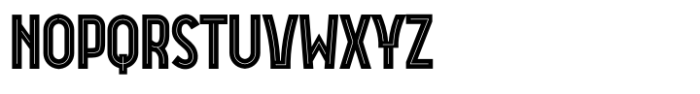 Akira Jimbo v2 Inline Font UPPERCASE