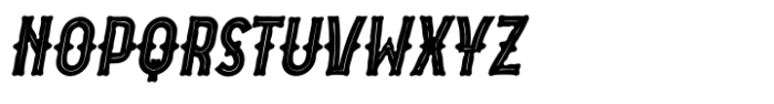 Akira Jimbo v2 Italic S West Inline Font LOWERCASE