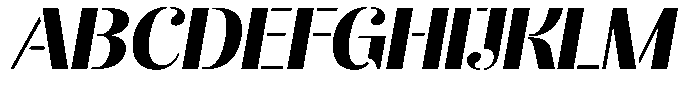 Akisan Black Expanded Slant Font UPPERCASE