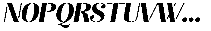 Akisan Black Expanded Slant Font UPPERCASE