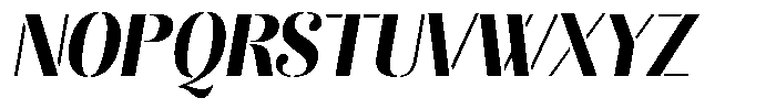 Akisan Black Semi Condensed Slant Font UPPERCASE