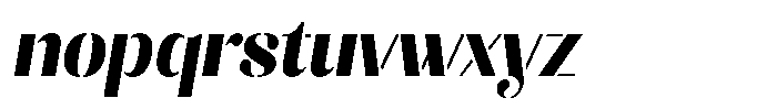 Akisan Black Semi Condensed Slant Font LOWERCASE