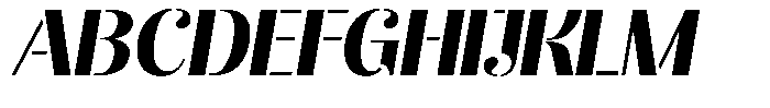 Akisan Black Semi Expanded Slant Font UPPERCASE