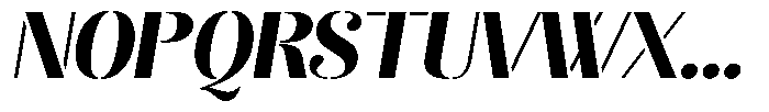 Akisan Black Semi Expanded Slant Font UPPERCASE
