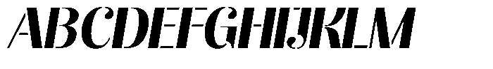 Akisan Black Slant Font UPPERCASE