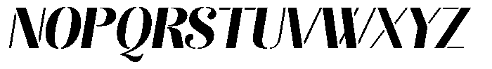 Akisan Black Slant Font UPPERCASE