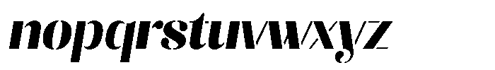 Akisan Black Slant Font LOWERCASE