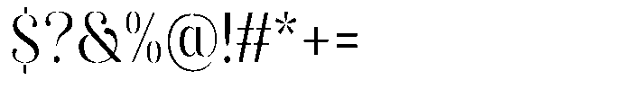 Akisan Condensed Font OTHER CHARS