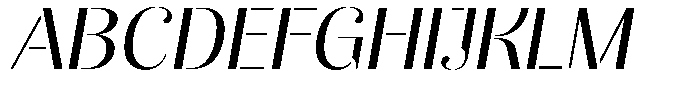 Akisan Expanded Slant Font UPPERCASE