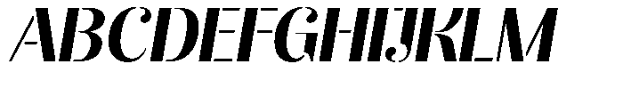 Akisan Extra Bold Sem Exp Slant Font UPPERCASE