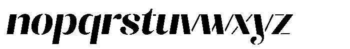 Akisan Extra Bold Sem Exp Slant Font LOWERCASE