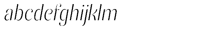 Akisan Extra Light Condensed Slant FONT