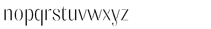 Akisan Extra Light Condensed Font LOWERCASE