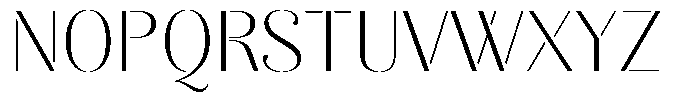 Akisan Extra Light Semi Expanded Font UPPERCASE