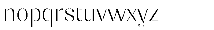 Akisan Extra Light Semi Expanded Font LOWERCASE