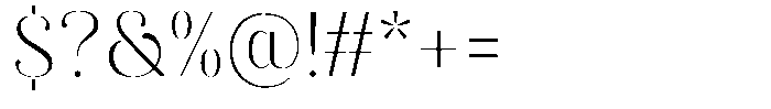 Akisan Extra Light Font OTHER CHARS