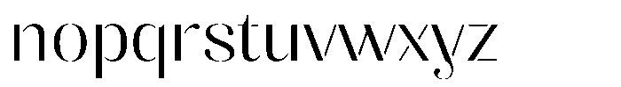 Akisan Light Expanded Font LOWERCASE