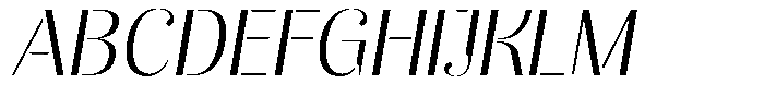 Akisan Light Semi Expanded Slant Font UPPERCASE