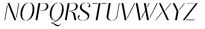 Akisan Light Semi Expanded Slant Font UPPERCASE