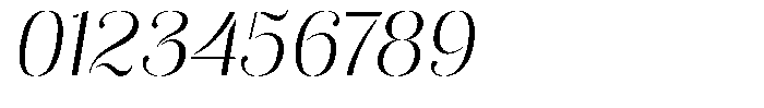 Akisan Light Slant Font OTHER CHARS