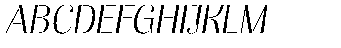 Akisan Light Slant Font UPPERCASE