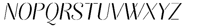 Akisan Light Slant Font UPPERCASE