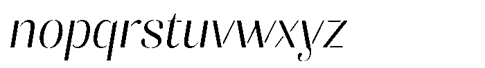 Akisan Light Slant Font LOWERCASE